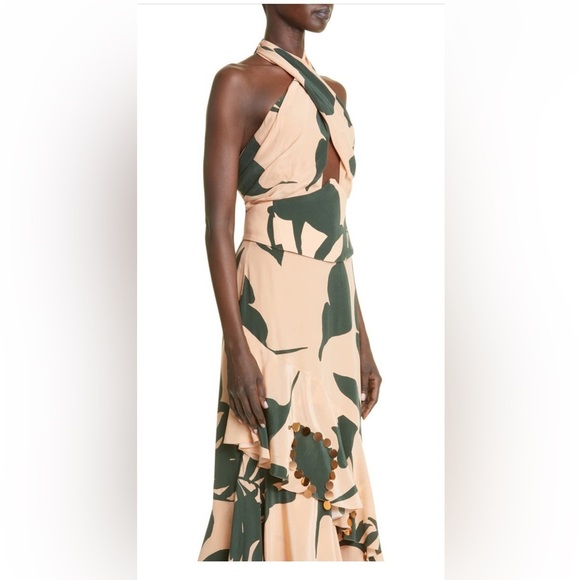 Johanna Ortiz Ancient Colorways Halter Maxi Dress - Picture 1 of 16